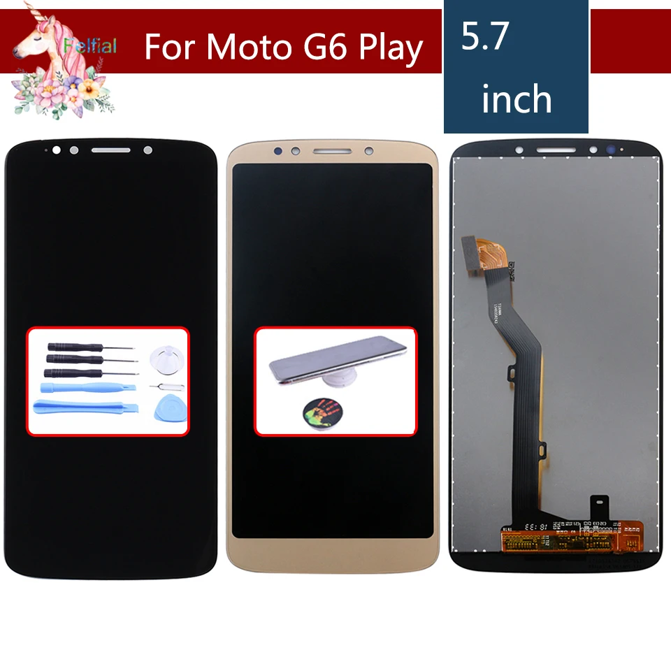 

ORIGINAL 5.7" For Motorola Moto G6 Play LCD XT1922-1 XT1922-2 XT1922-3 LCD Display Touch Screen Digitizer Sensor Complete LCD