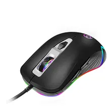 G827 игровая мышь 4800 dpi USB Проводная RGB подсветка 6 программируемых макрокнопок геймерская мышь черный 12 регулируемых уровней