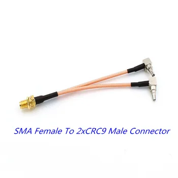 

1Pcs 3G 4G antenna SMA Female to CRC9 Connector Splitter Combiner RF Coaxial Pigtail Cable for 3G 4G Modem router