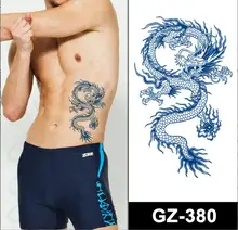 

Juice Lasting Ink Tattoos Body Art Waterproof Temporary Tattoo Stickers sun skull Arm Fake anchor dragon Tatto Women T1991