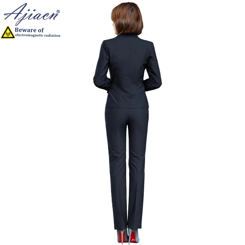 Anti Radiation Women Business Coat with Silver Fiber