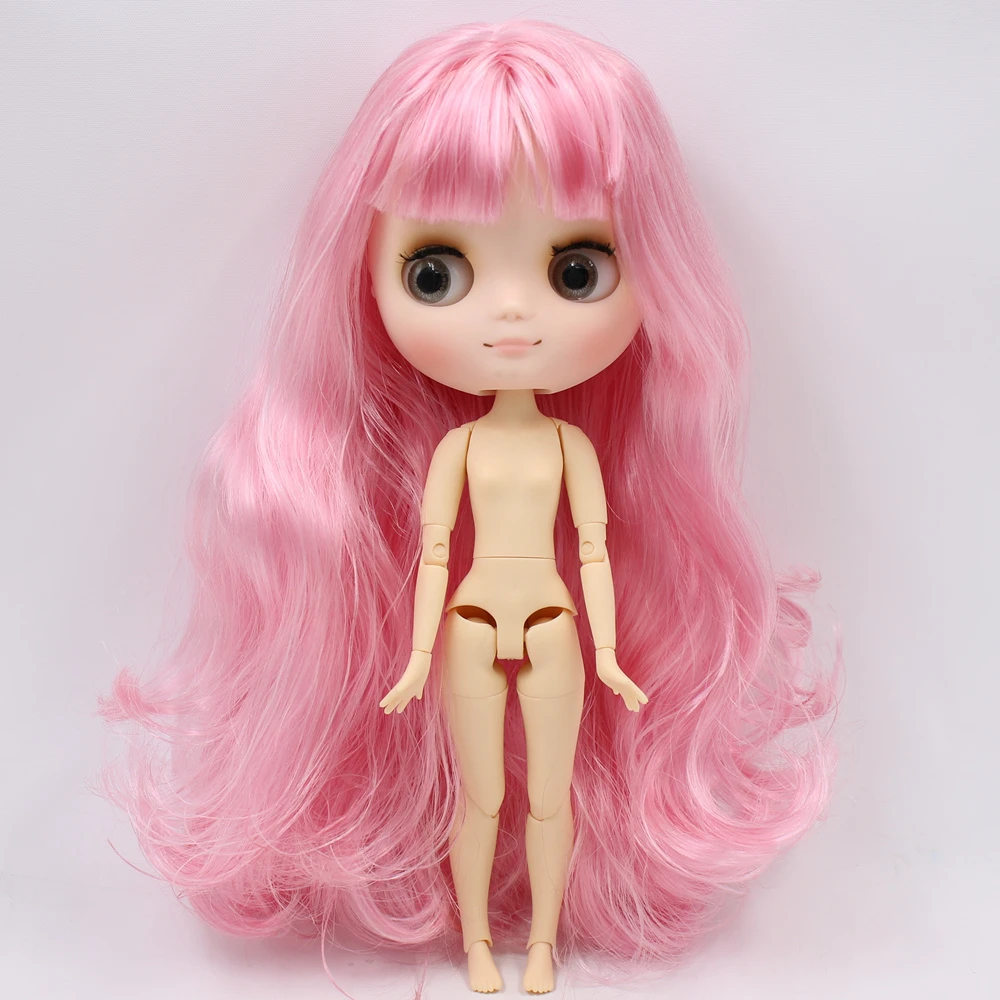 Middie Blythe ピンクの髪の人形、傾いた頭と Custom ジョイントボディ1