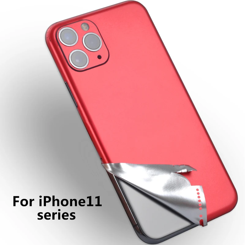 Новый красный цвет ПВХ телефон наклейка s для iPhone 6 6S 7 8 Plus задняя пленка 11 11Pro Max