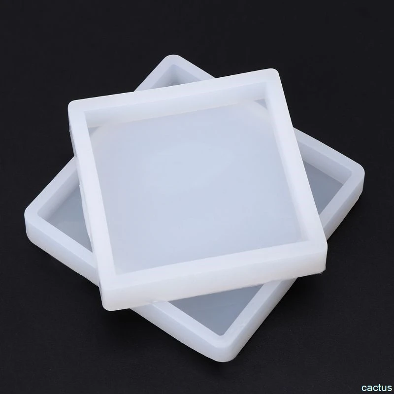 Силиконовые формы квадратные Полимерная глина база настольное зеркало, сделай сам, ювелирное изделие из эпоксидной смолы