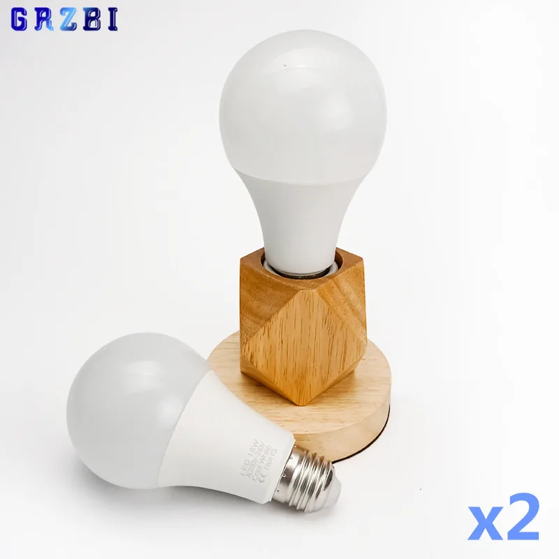 2 шт./лот Светодиодные лампы E27 E14 3 Вт 6 9 12 15 18 20 светодиодные AC 220 В 230