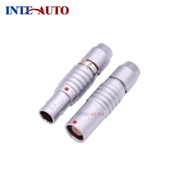 

0B Serie 2 Core Male Female Cable Mount Push Pull Plug Socket M9 Brass Plated Gold Solder Contacts from china connector factory