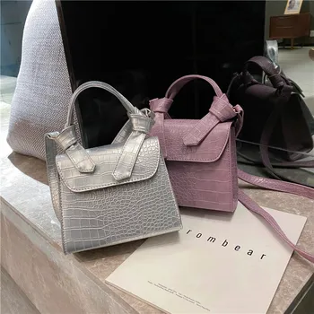 

women's bag PU Flap Alligator Hasp Soft Fashion Shoulder Bags mini handbag luxury designer bag Euro-America style