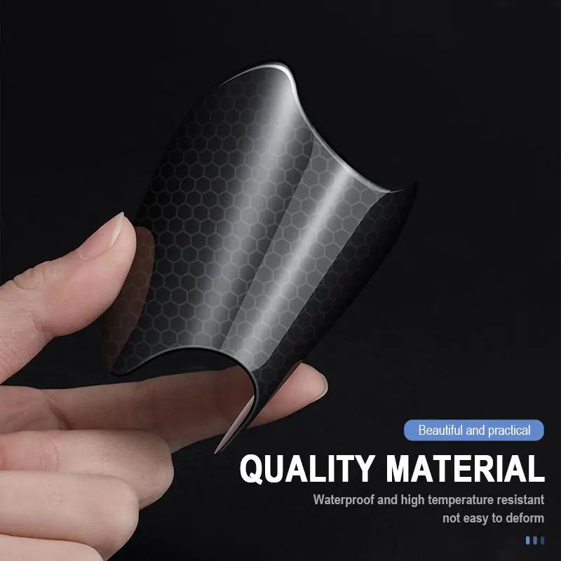 Zenithome Car Door Hand Le Protection Film Reflective Invisible Door Bowl Protection Sticker Carbon Fiber Door Hand Le Sticker Paint Scratch Sticker A