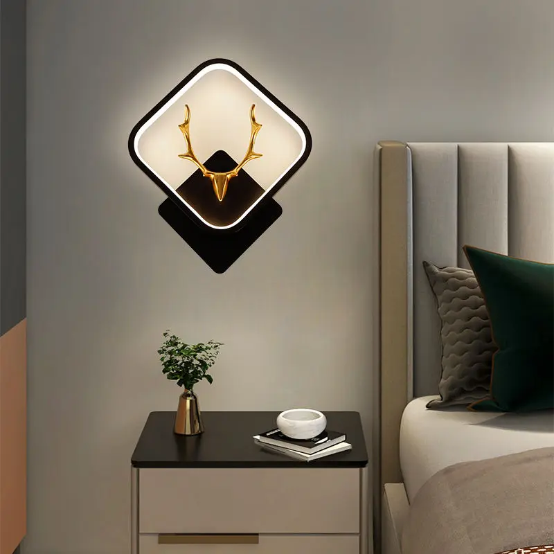 

Square round Modern Led Wall Lamp Bedside Sconces Lighting Fixture Living Room Bathroom Mirror Light Indoor Aisle Wall Lights