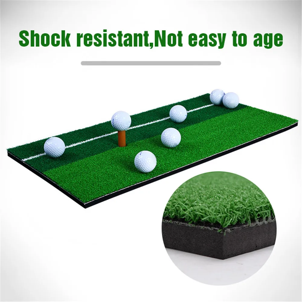 

30*60cm Golf Pratical Mat Antiskid Chipping Driving Range Training Aid Turf Practice Golf Swing Mat Backyard Golf Training Aids