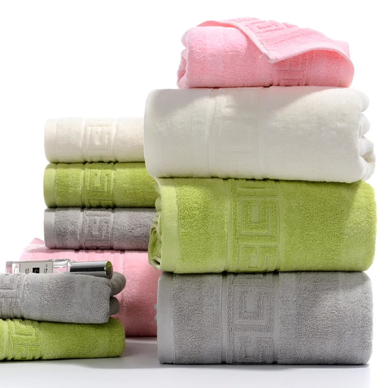 

70*140CM Beach Towels 400G Towels Bathroom Home Adult Breast Cotton Towel Soft Water Absorption