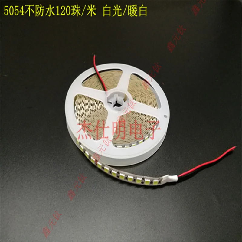 5054 60led 120 светодиодов 12v светодиодные ленты белый красный цвет зеленый, синий теплый белый не Водонепроницаемая Подсветка лампа лента 5 м/лот