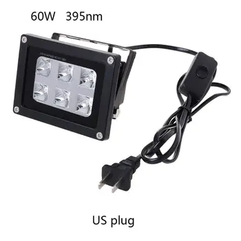 

100-260V 60W 395nm 6 UV LED Resin Curing Light Lamp for SLA DLP 3D Printer Kit