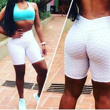 Сексуальная облегающая одежда для фитнеса, жаккардовые шорты для йоги, эластичные шорты с высокой талией, женские шорты для резинки на попе, спортивная одежда для спорта и фитнеса