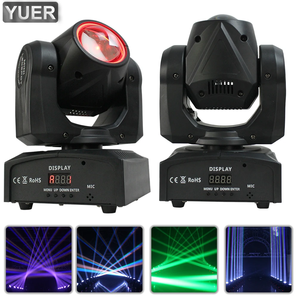 

YUER 60 Вт Луч 0SRAM RGBW 4 в 1 движущаяся головсветильник стробоскоп DMX512 Голосовое управление для диджея диско сцены помещения бара свадьбы свет s шоу