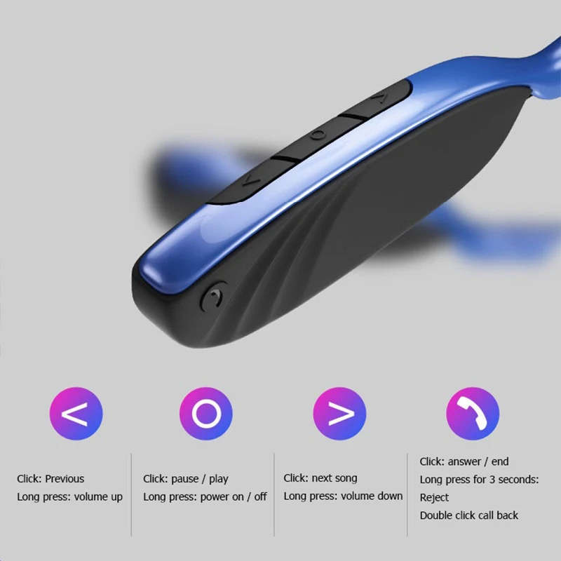 Magnetic Neck Hanging Bluetooth 5 0 Headset Wireless Earphone Noise Conceling Sports Headset Earbuds With Mic Sweat Proof
