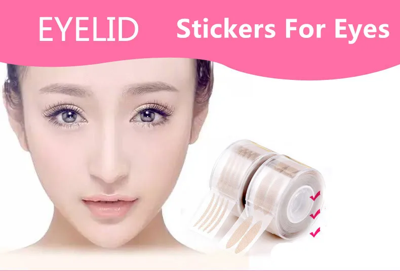 

Stickers For Eyelids Women Invisible Double Eyelid Make-up Tape Transparent Auto Eye Stickers For Makeup Double Face Eyelid