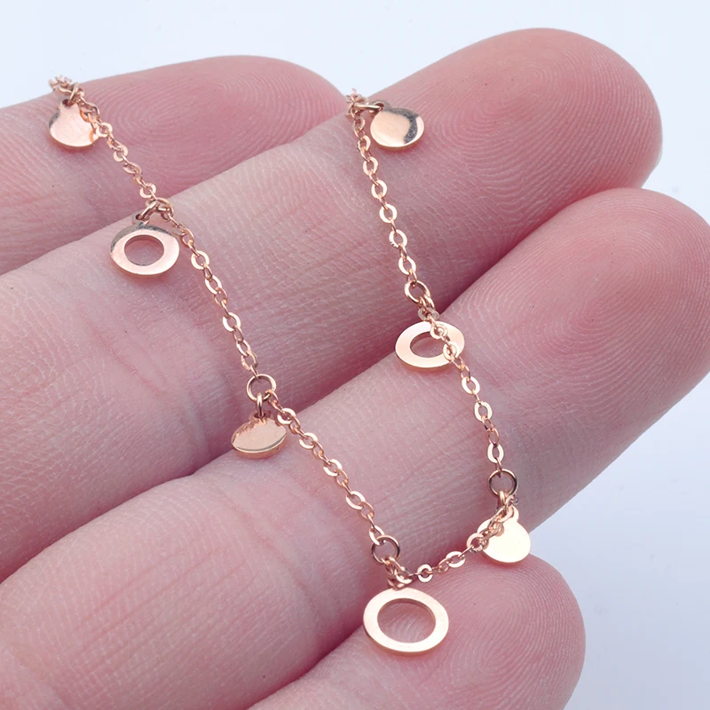 

New Arrival 18K Rose Gold Necklace Chain AU750 Gold Fashion Necklace Chain