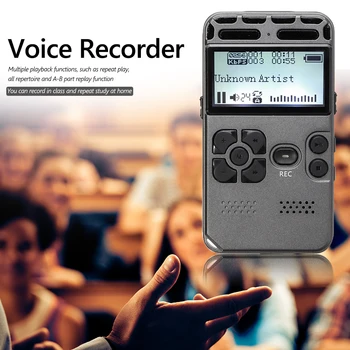

8GB Digital Voice Recorder 2 inch LCD Display 72 Hours Dictaphone WAV MP3 Player Household Reading Accessaries Supplies