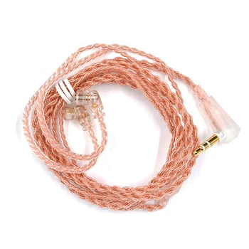 

Copper Powder Gold Twisted Upgrade Line 0.75mm for KZ-ZST/ES4/ZSR/ZS10/AS10/BA10 Etc MIC