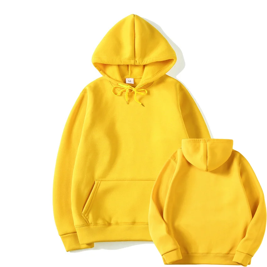 Yellow Модный комплект из двух предметов, мужские толстовки с капюшоном, спортивная одежда для мужчин, спортивный костюм с капюшоном, осенне-зимняя мужская брендовая одежда, толстовки+ штаны - Цвет: Yellow