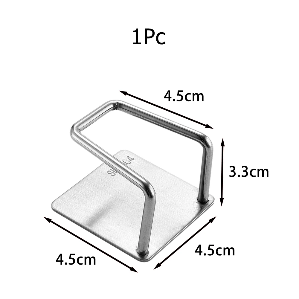 Lot De 6 Porte-éponges Auto-adhésifs En Acier Inoxydable - Étanches, Design En U - Pour Cuisine Et Salle De Bain