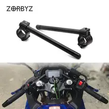 ZORBYZ черный алюминий 58 мм клип на зажиме Руль Бар Вилка трубка для Benelli Leoncino 500