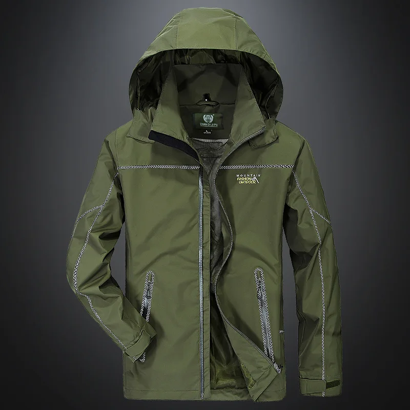 Men's Single Layer Outdoor Cold Warm Warm Windproof Waterproof Loose Large Size