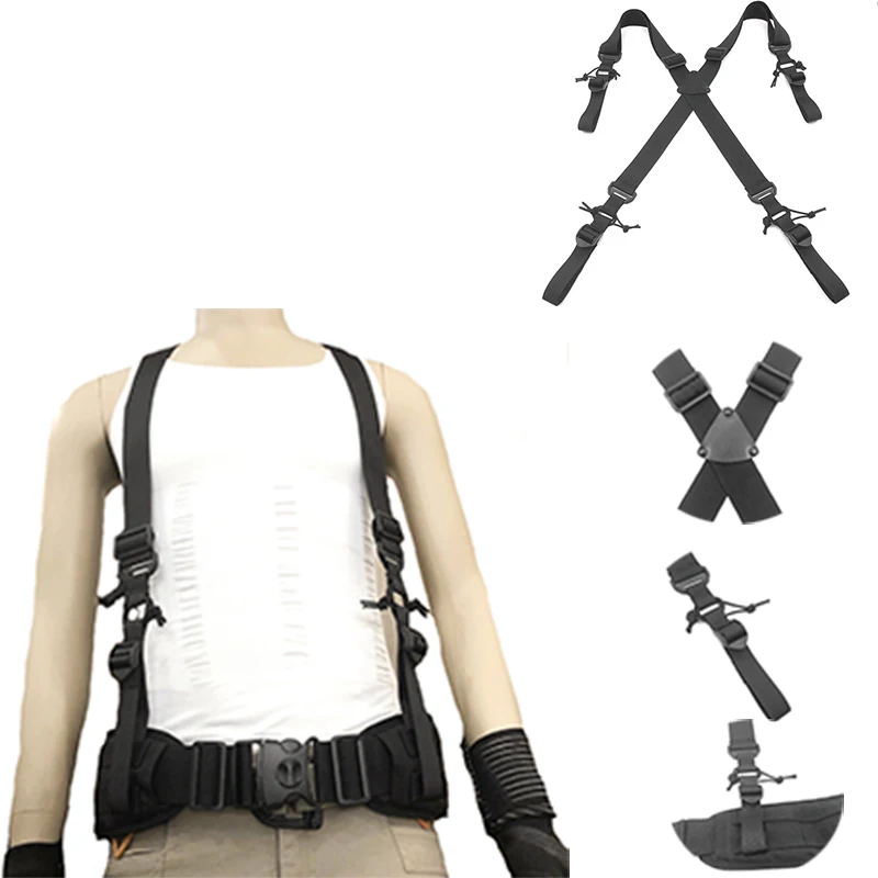 

Outdoor X-Type Load Strap Multi-Function Tactical Shoulder Strap Lanyard Professional Sports Bag Tactical Rope