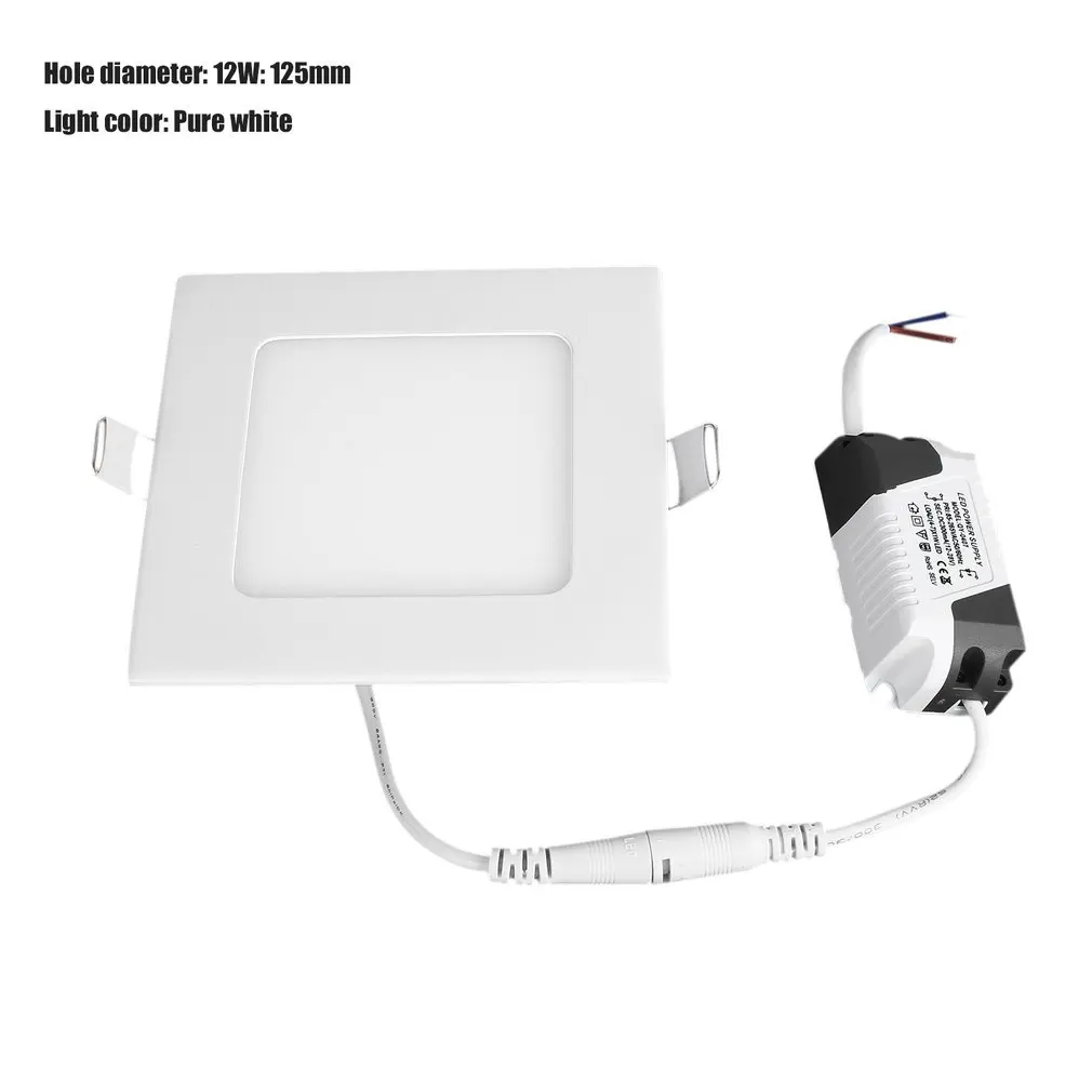 

Ultra Thin LED Downlight Recessed Indoor Ceiling Light Spot Light Glass Square LED Panel Light Surface Mounted Wall Home Lamps