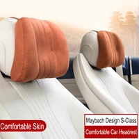Car Head Neck Pillow Auto Supplies Cervical Pillow Maybach Design S-Class Seat Back Support Cushion Headrest For Universal Car