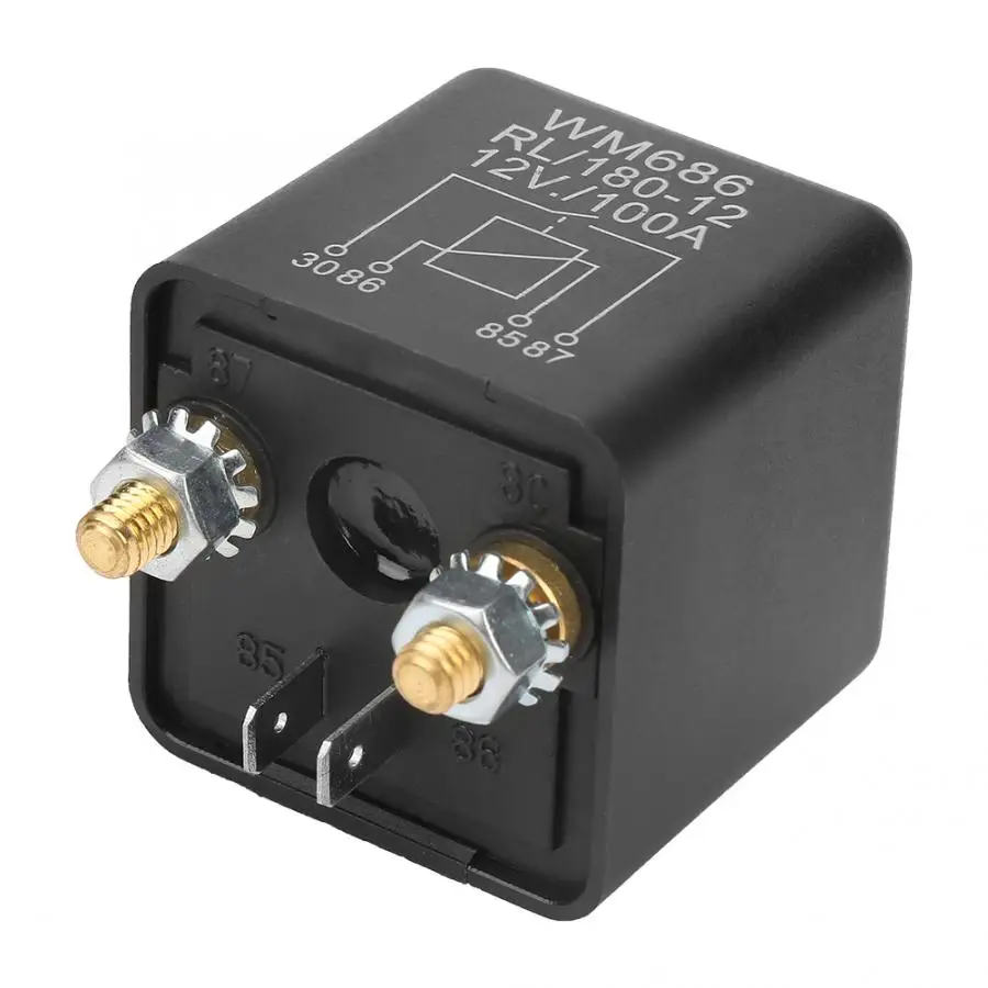 

WM686 100A/200A Normal Open Heavy Duty Car Starter Relay for Control Battery ON/OFF RL/180 DC 12V Car Battery Control Relay