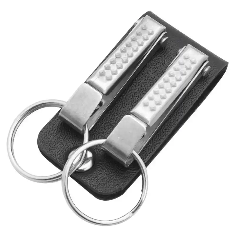 Key Holder Anti-Lost Car Key chain Leather Belt Loop Keychain Key Ring For Men