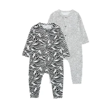 Barboteuse à manches longues pour bébé, combinaisons imprimées pour enfants, vêtements