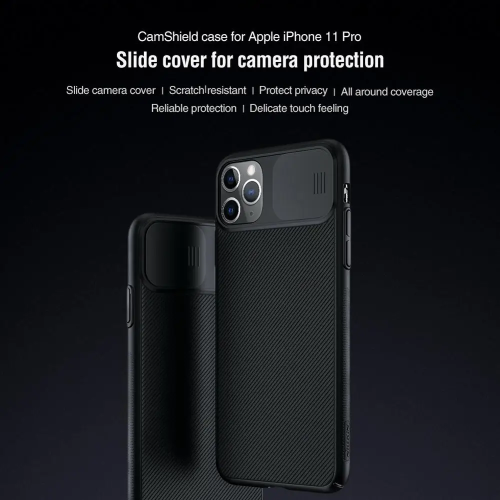 10 шт./лот оптовая продажа чехол Nillkin CamShield для iPhone 11 Pro чехол-слайдер камеры