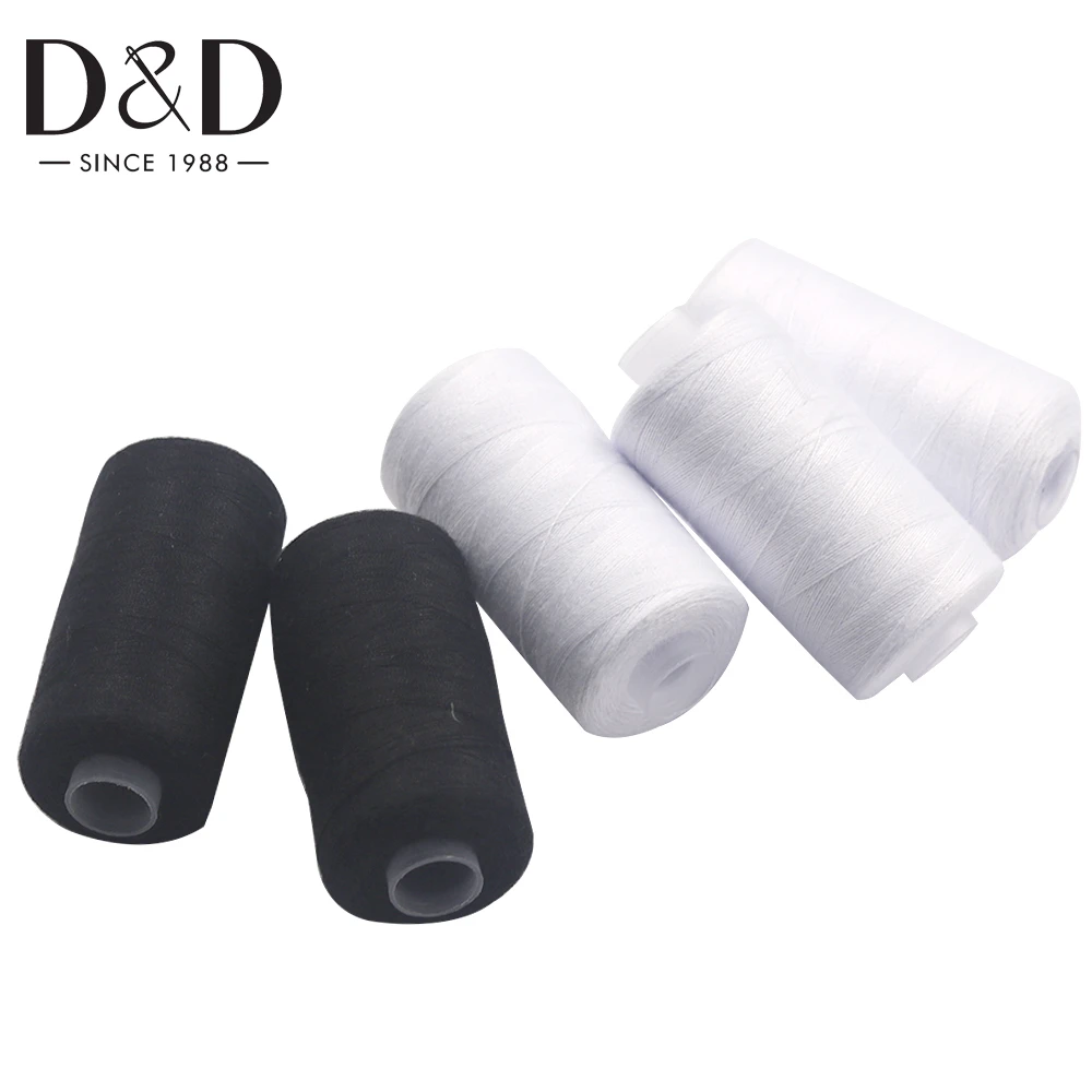 D&D 50Pcs 500M Sewing Thread Polyester Thread Set Strong And Durable