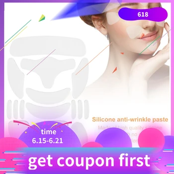 

16PCS/Set Reusable Silicone Anti-wrinkle Face Forehead Sticker Cheek Chin Sticker Facial Patches Wrinkle Remover Strips