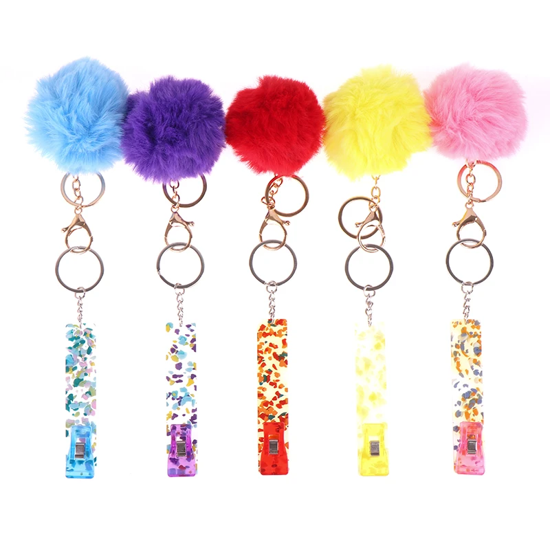 wholesale debit credit card grabber keychain custom love puff ball atm card grabber plastic clip for long nails key chains aliexpress wholesale debit credit card
