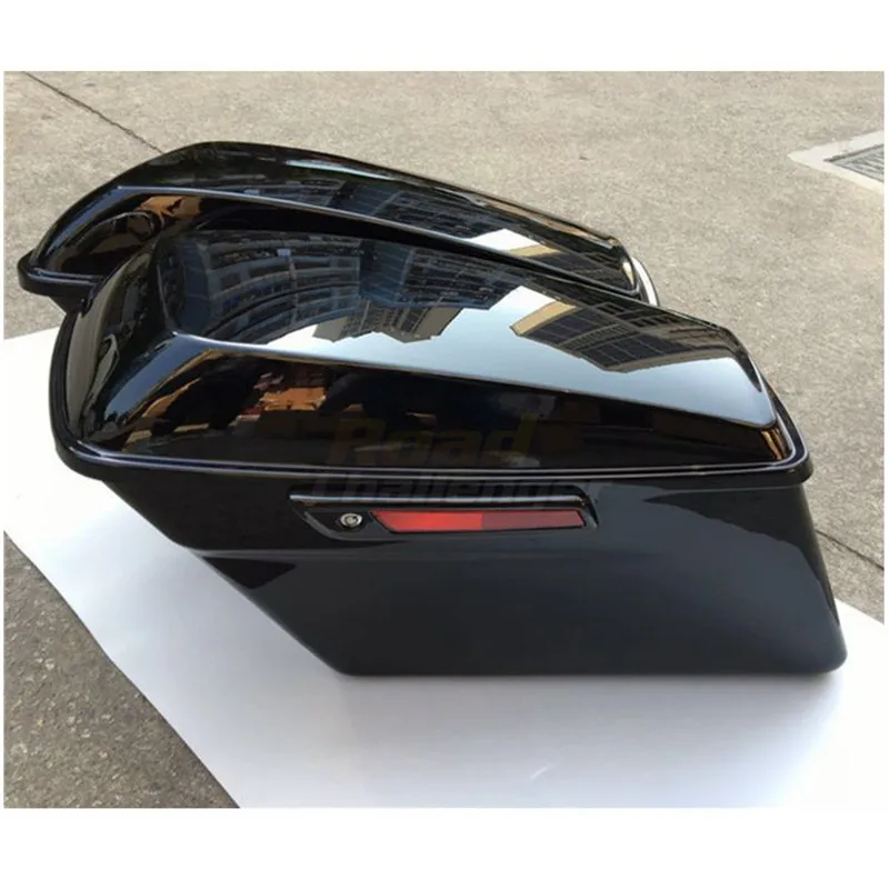 Мотоциклетные ABS черные жесткие сумки для багажа Чехол для Harley Touring Road King FLHRC Street Electra Glide Ultra