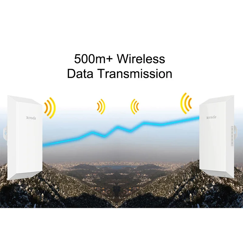 Tenda O1 500 м Беспроводной AP 2 4 ГГц 8dBi открытый точка CPE легко для лифтовых кабин