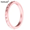 WarBLade Fashion 3mm Thin Stackable Silicone Rings Hypoallergenic Flexible Silicone Finger Ring For Women Wedding Rubber Bands 3