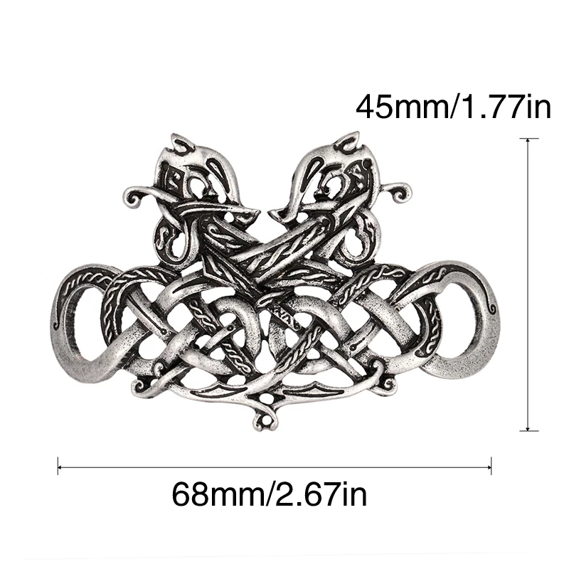 Hair Accessory Jewelry Accessories Vintage Celtics Knots Viking Runes Dragon Hairpins Metal Hair Stick Slide Hair Clips Women Holder руны