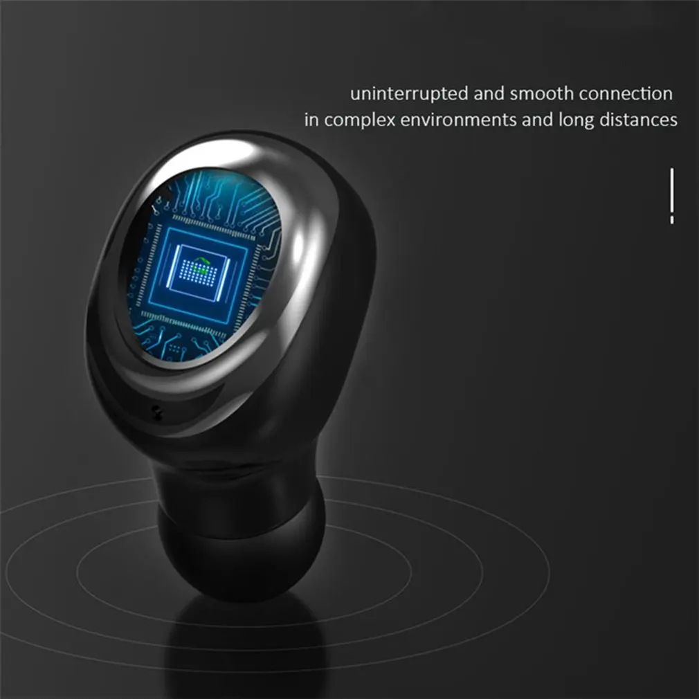 Wireless Headphones With Microphone Waterproof Earphones Hifi Stereo Noise Cancelling Headset Earbuds