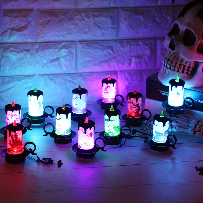 

Halloween Decoration Props Candle Light Candle Cup LED Electronic Candle Light Desktop Decoration Ornament