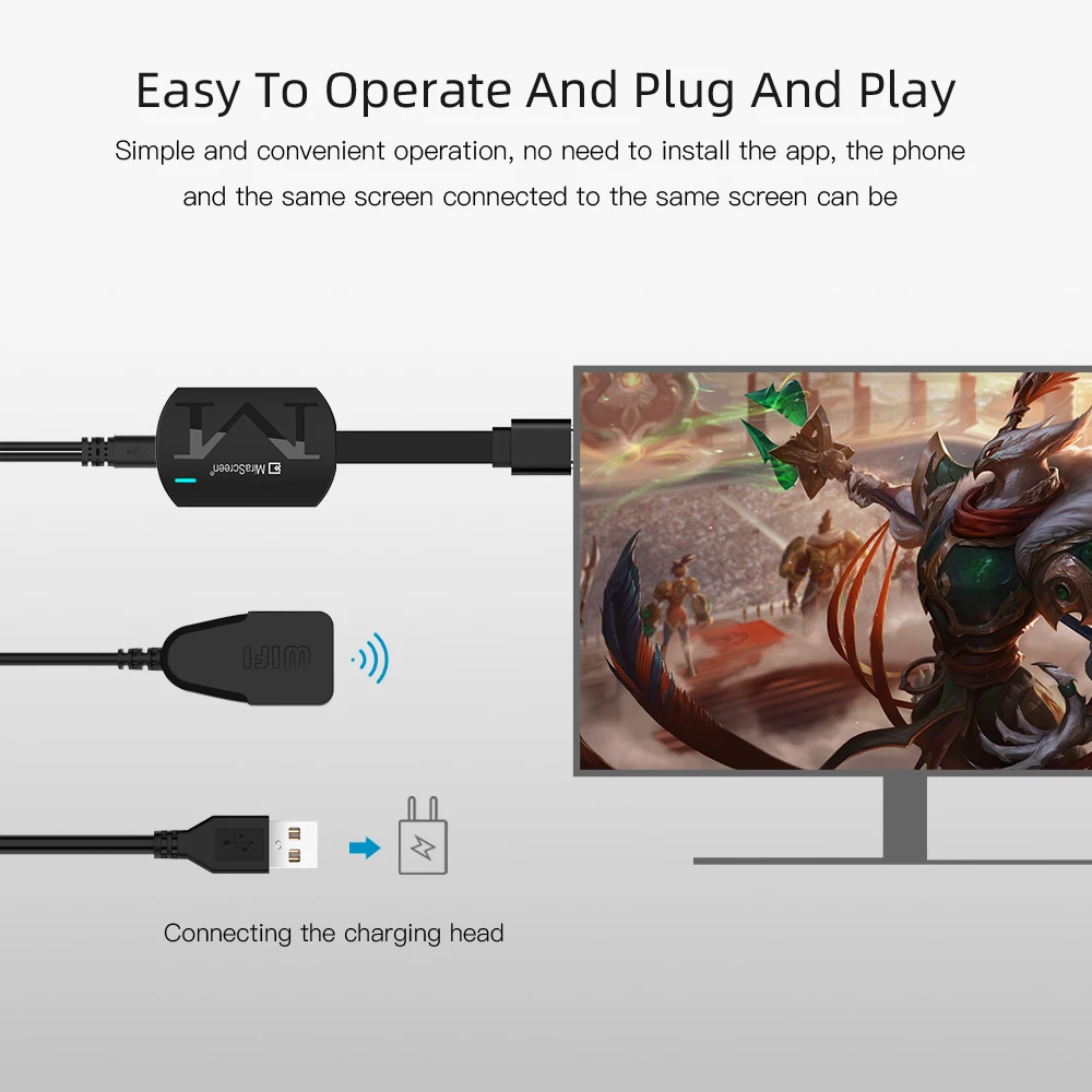HD 1080P G4 Wireless WiFi Display TV Dongle Receiver TV Stick Miracast Airplay For PC Phone Notebook HDTV Projector