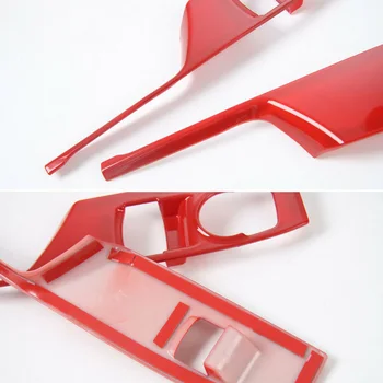 

Brand New And High Quality Car Windows Lift Switch Panel Cover Trim Bezel Red For Chevrolet Camaro 2017+