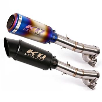 

For 2017 2018 BMW S1000RR Motorcycle Exhaust Pipe Middle Pipe Slip On 51mm Muffler Escape Removable DB Killer Reserve Catalyst