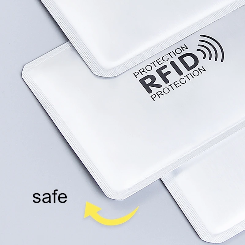 10 шт. Анти RFID Блокировка ридер замок держатель для карт ID банк чехол для карт протектор Алюминиевый металлический Смарт Противоугонный кредитный держатель для карт