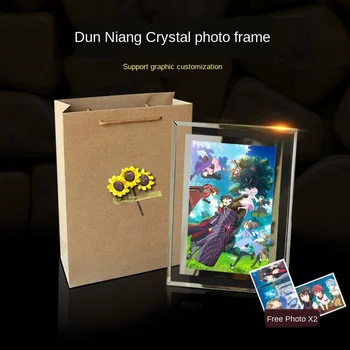

Shield Niang meipulu has full defense for fear of pain Baifeng Lisha photo crystal photo frame customized birthday gift