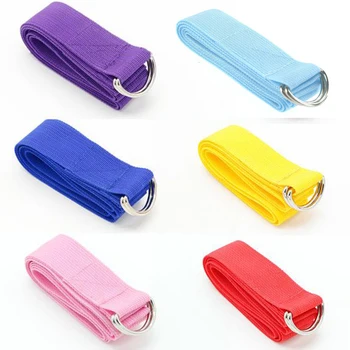 

Yoga Stretch Strap Adjustable Sport Yoga Belts D-Ring Fitness Gym Strap Arm Legs Waist Exercise Training Rope Resistance Bands